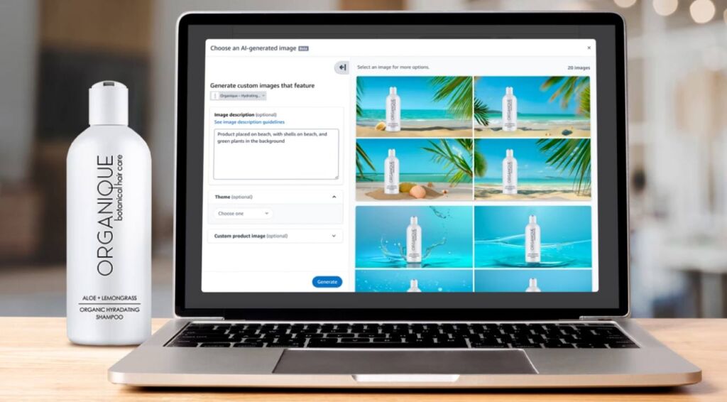 Amazon generative AI images easily create lifestyle imagery for brands requiring it.